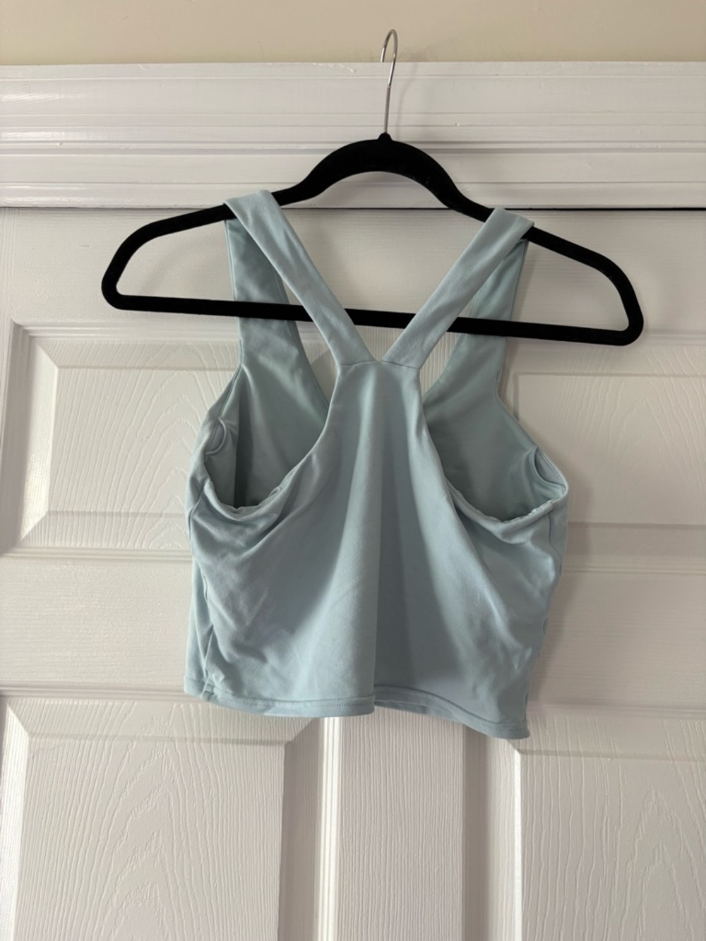 ALO Yoga pale blue V-neck racerback tank - Picture 2 of 3